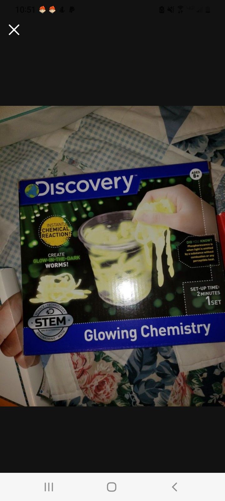 (NEW) GLOWING CHEMISTRY SET
