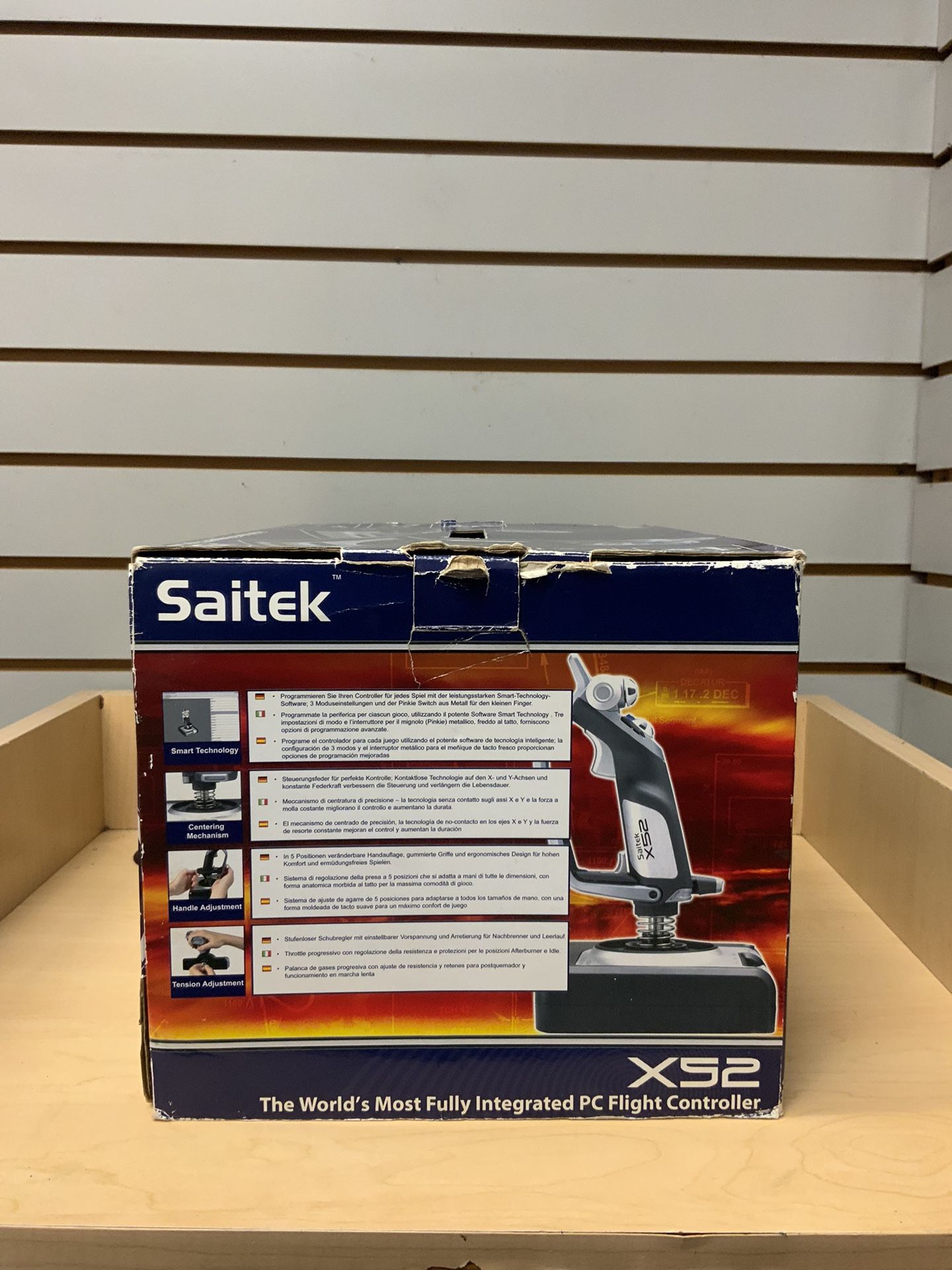 Saitek X52 Flight Control System USB Stick And Throttle Set PS28 