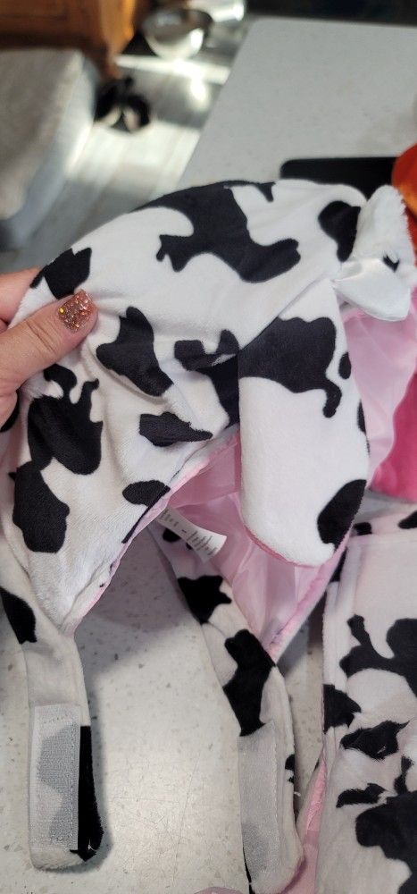 Skull & Bones Cow Dog Costume Brand New Purchased Today XL