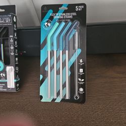 Stainless  steel  drinking straws /each separate 