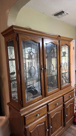 Wood China cabinet