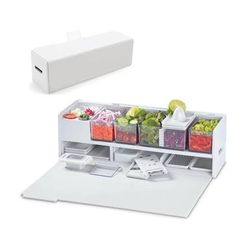 Food Prep Station with Storage Containers