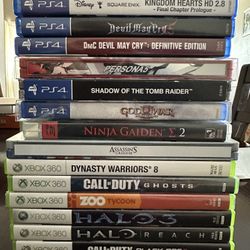 PS4, PS3, Xbox One And Xbox 360 Video Games 