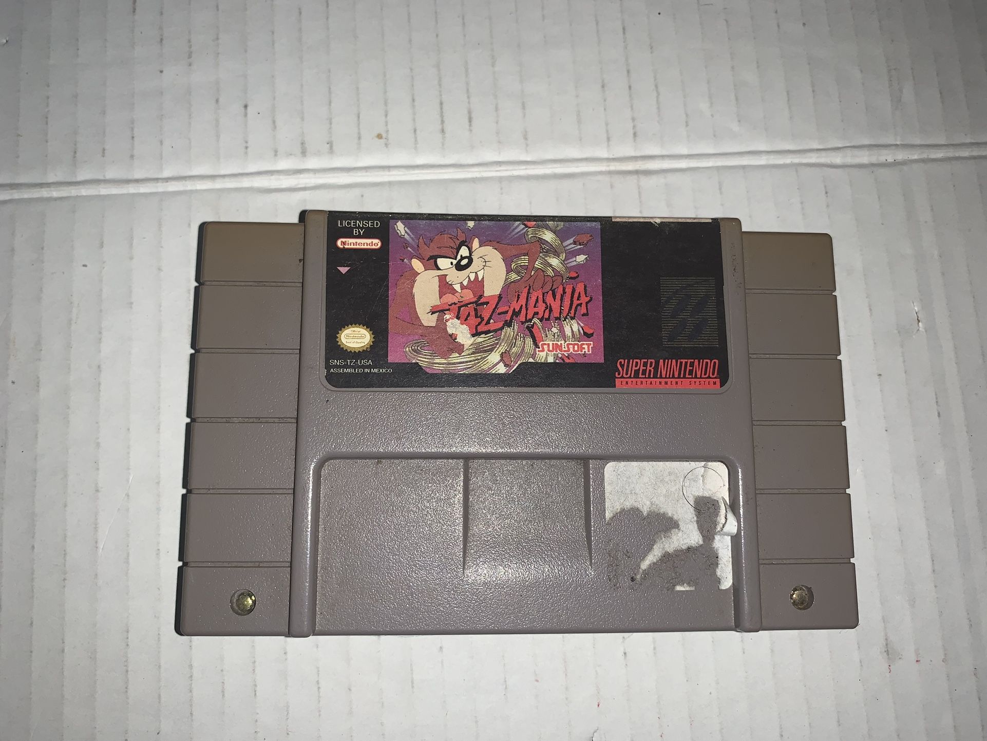 Taz-Mania Original SNES Super Nintendo