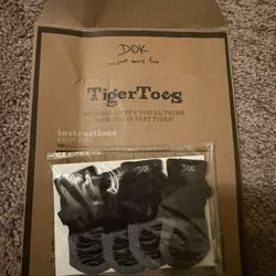 Dog Socks Non Slip Paw Protection for Hardwood Floors DOK TigerToes Traction