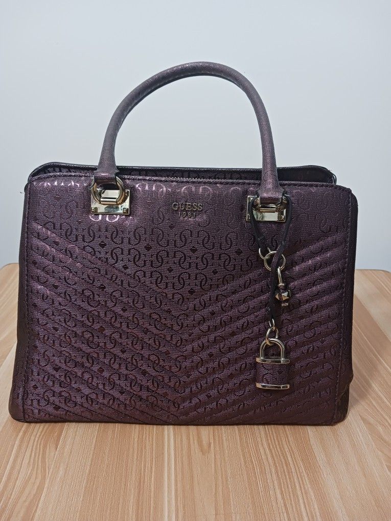 Guess 1984 Purple Bag Slight Stain Inside pocket