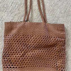 Woven Leather Bag