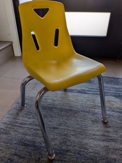 14" Stacking/Flow Chair with metal legs