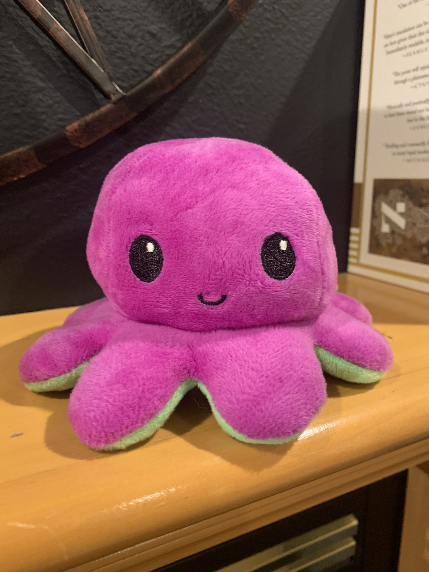 Happy Sad Reversible Octopus Plushie