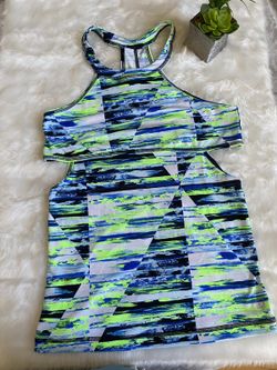 Material Girl Women’s Athletic Tank Top Cut-Out Size Large