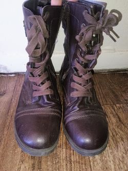 Girls Leather BOOTS With zipper