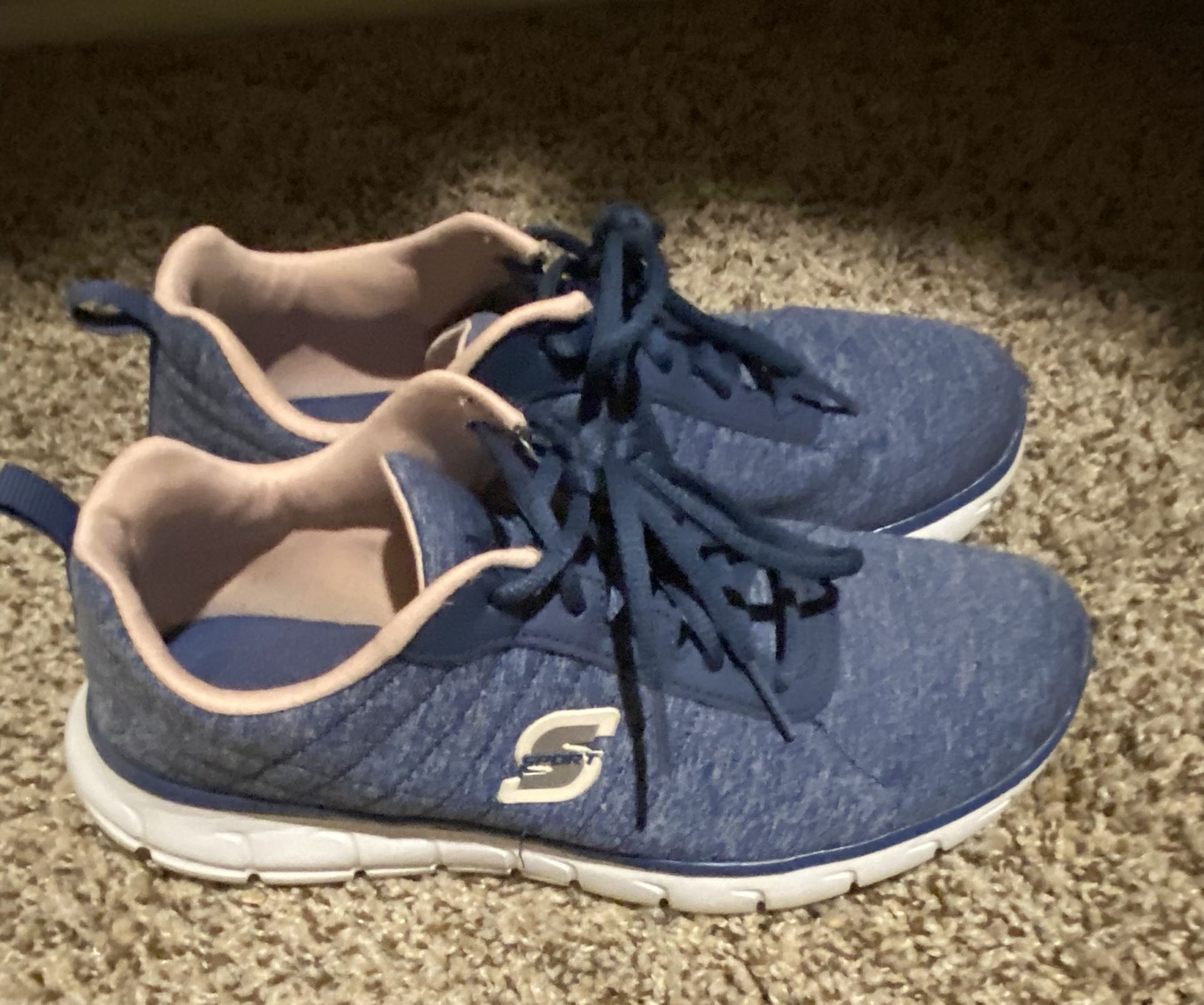 Blue Skechers Sport Shoes Size 71/2