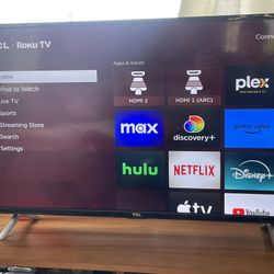 42” TCL Roku TV