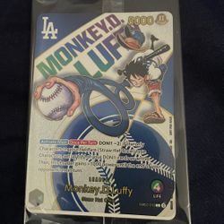 Dodgers One Piece Collab Limited Edition Card