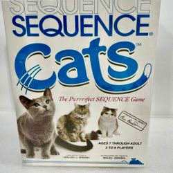 SEQUENCE Cats Board Game by Jax.  Like new.