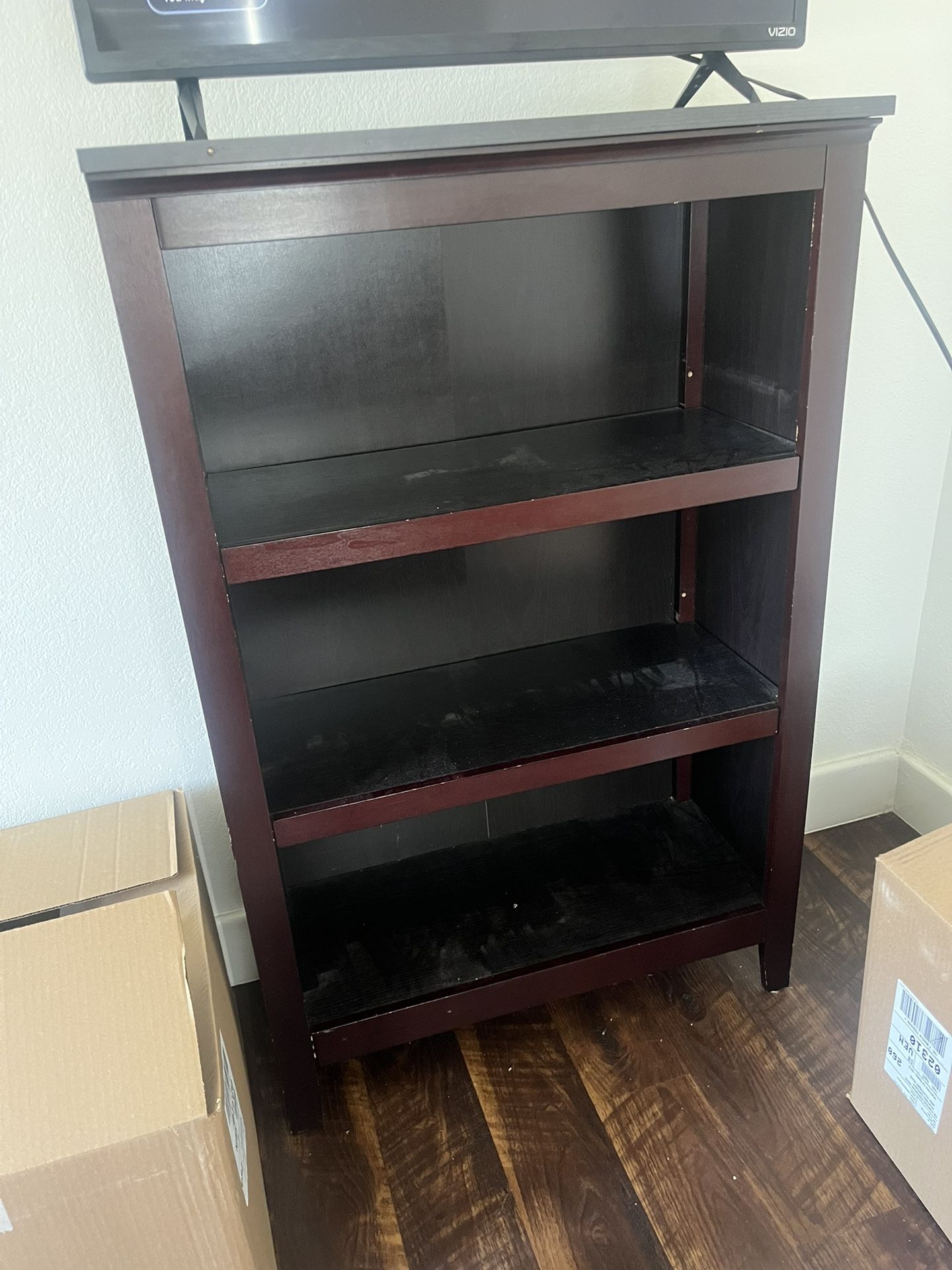 Dark Wood Bookshelf