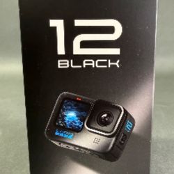 GoPro hero 12 BLACK With 13 Add Ons Including Case (headband, Armband, Etc.)