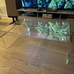 CB2 Acrylic Peekaboo Coffee Table