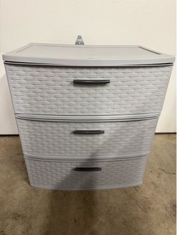 2 - Sterilite 3-Drawer Storage Unit