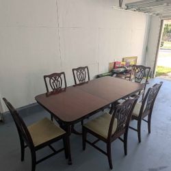 Cherrywood Dining Room Table with Leaf