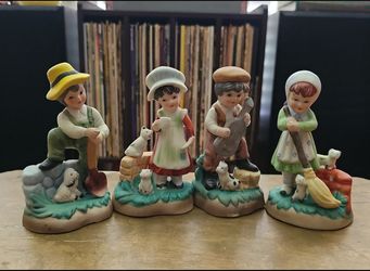 Set of 4 Vintage Figurines
