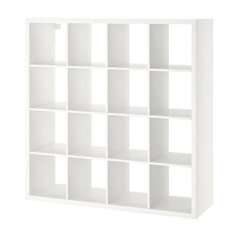 White Kallax Cubbies Ikea Storage Shelves Display 