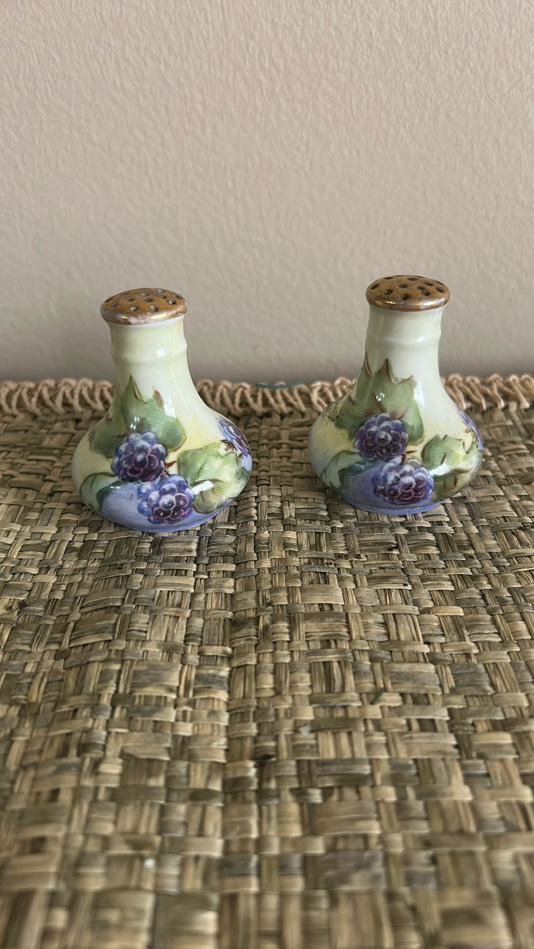 Hand Painted Salt & Pepper Shakers