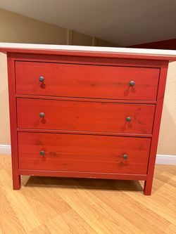 Red dresser