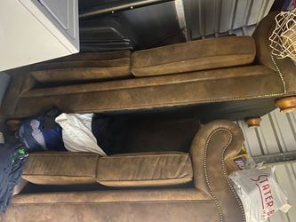 Sofa and love seat.