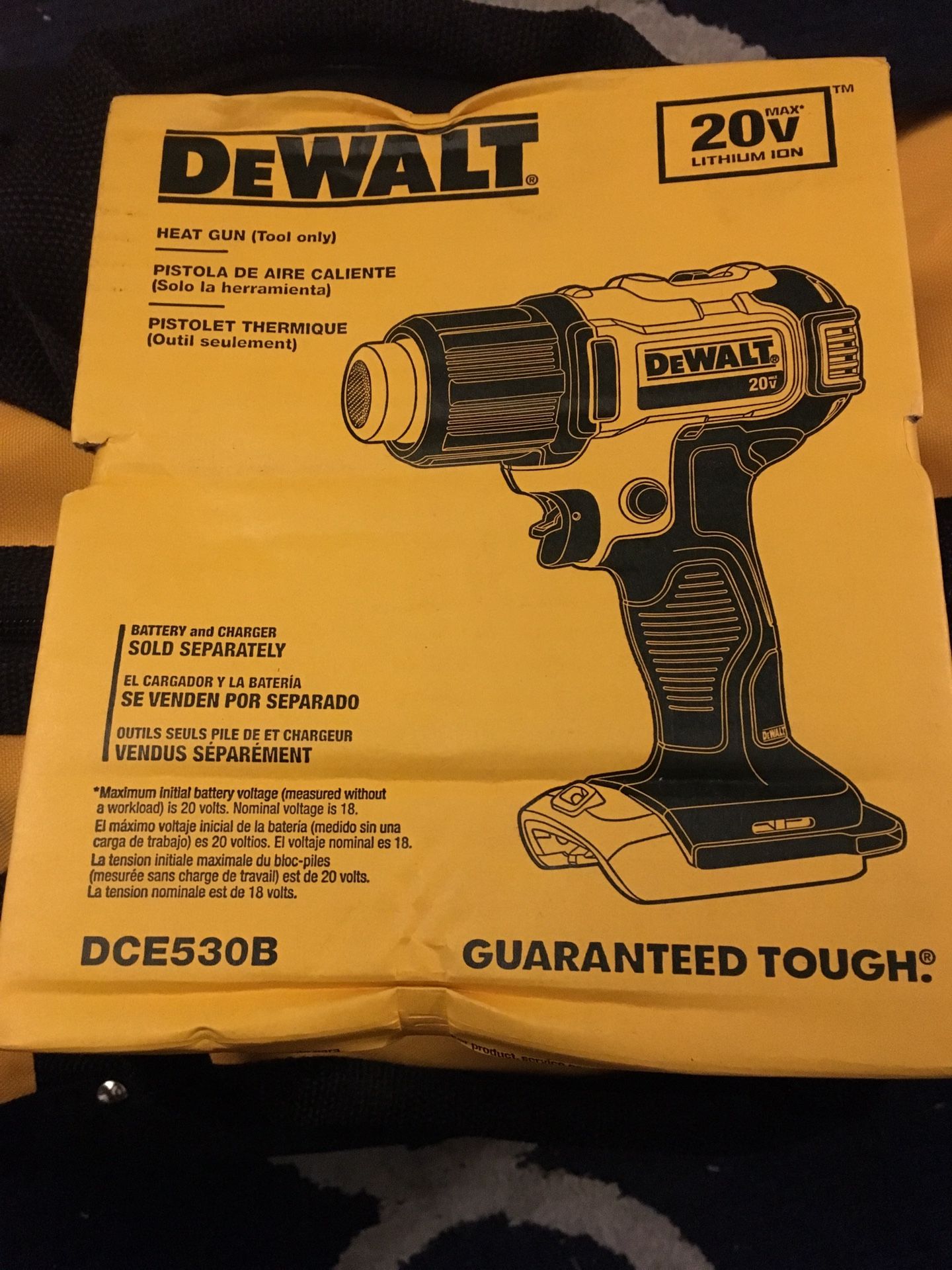 Dewalt tools heat gun read profile