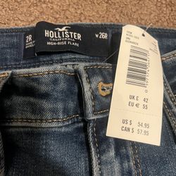 High Rise Flare Hollister Jeans Size 2r Width 26r