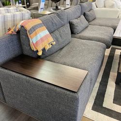 Monterey Charcoal Modular Sectional Sofa w/ Console Pre Sets🎈 Fast Delivery 🎈 Financing Available 