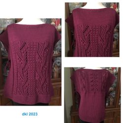 Hand Knitted Japanese Designs Poncho by Dkl