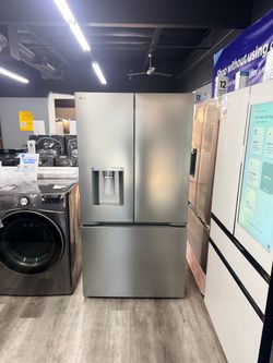🔥 LG - 36-in Wide Counter-Depth MAX 23.7 Cu. Ft. 3-Door Smart French Door Refrigerator with Zero Clearance Hinge System - PrintProof Stainless Steel