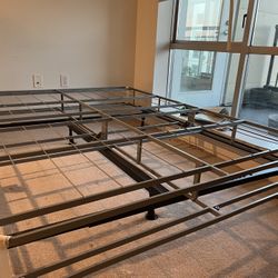 Queen sized mattress, bed frame and box spring 