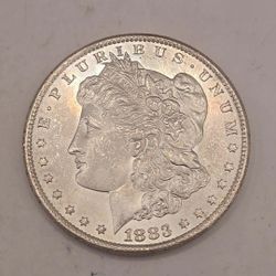 1883 CC Morgan Silver Dollar Carson City Mint