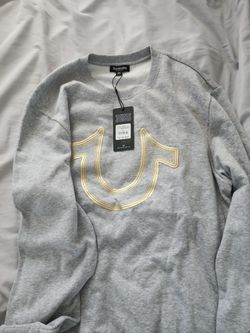 New True Religion Crew Neck Sweater Size X-LARGE 