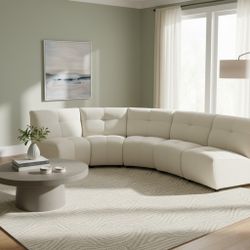 ✨IVORY FABRIC SECTIONAL