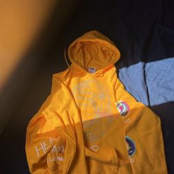 Billionaire Boys Yellow Men Hoodie Size Small 