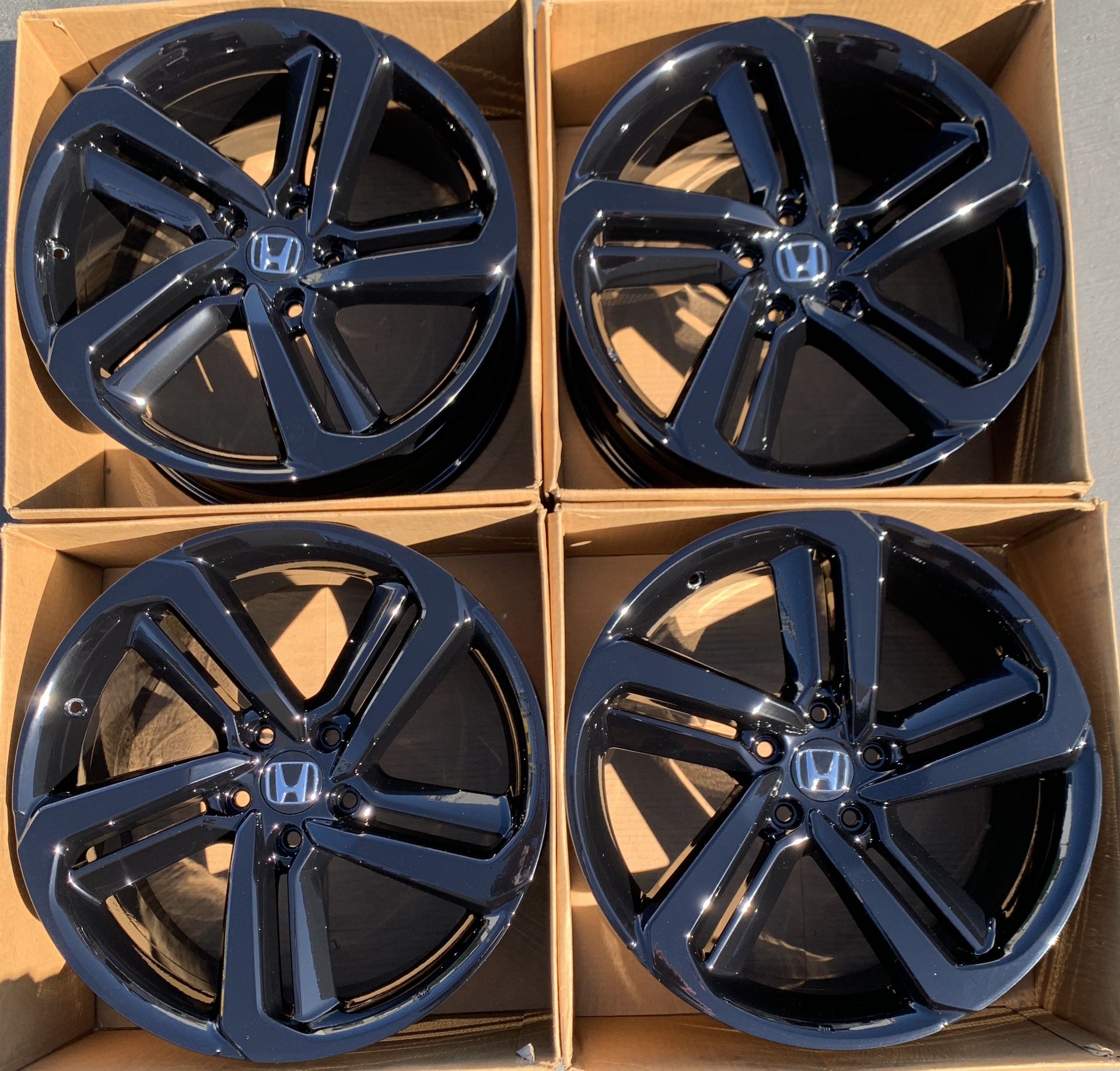 19” Honda Accord Sport factory wheels rims gloss black new for Sale in ...