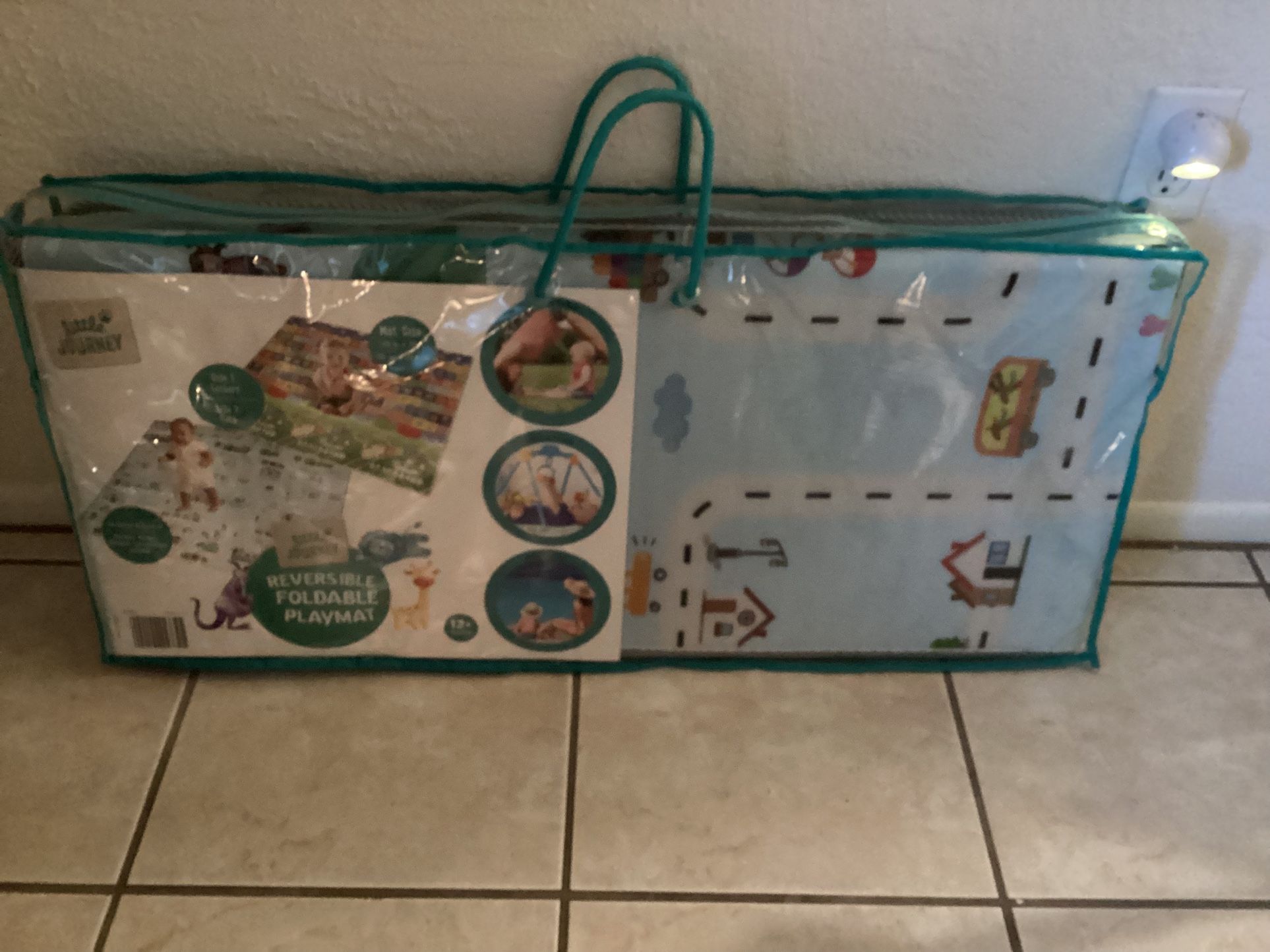 Little Journey Reversible Foldable Play Mat-NEW