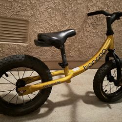 BANANA Balance bike. 2-5 Year Old Kids