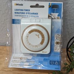 Woods CCI Lighting Timer Indoor #50000 125V ac, 60Hz 24 Hour NEW