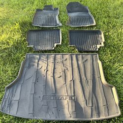 2020-2024 Subaru Forester All-weather Floor Mat With Rear Cargo Liner Rubber 