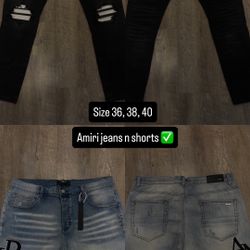 Jeans Purple And Jeans & Shorts Amiri 