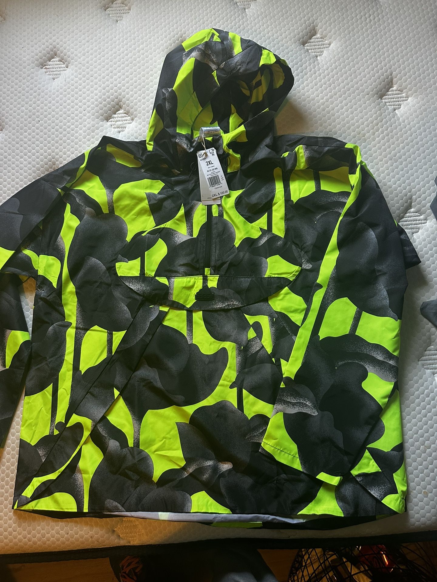 Adidas Highlighter Windbreaker New w Tags 2xl