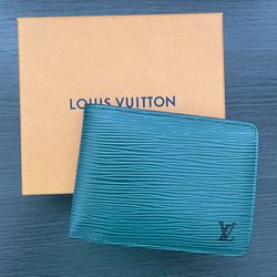 Louis Vuitton Green Epi Leather Multiple Wallet Louis Vuitton