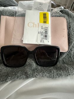 Gently used - Black oversized Chloe Sunglasses