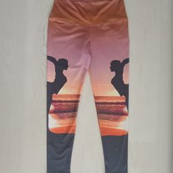 Om Shanti Beach Yoga Leggings Pants