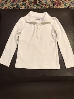 Girl’s White Polo Shirt by IZOD, size 4